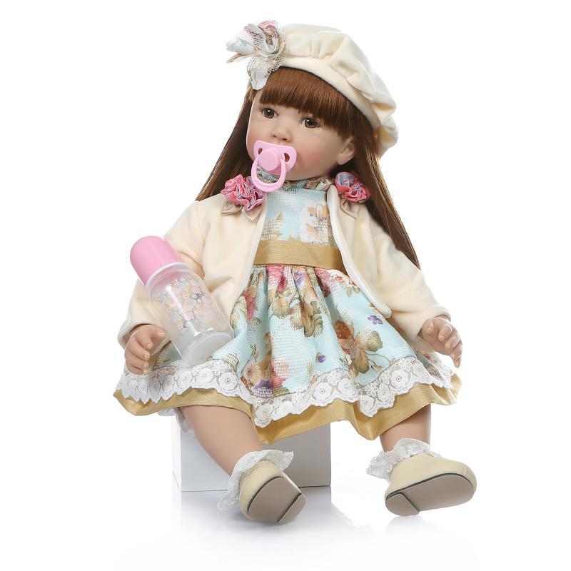 Renacer niño simulación niña Rapunzel muñeca jugar casa juguete en stock tiro real
