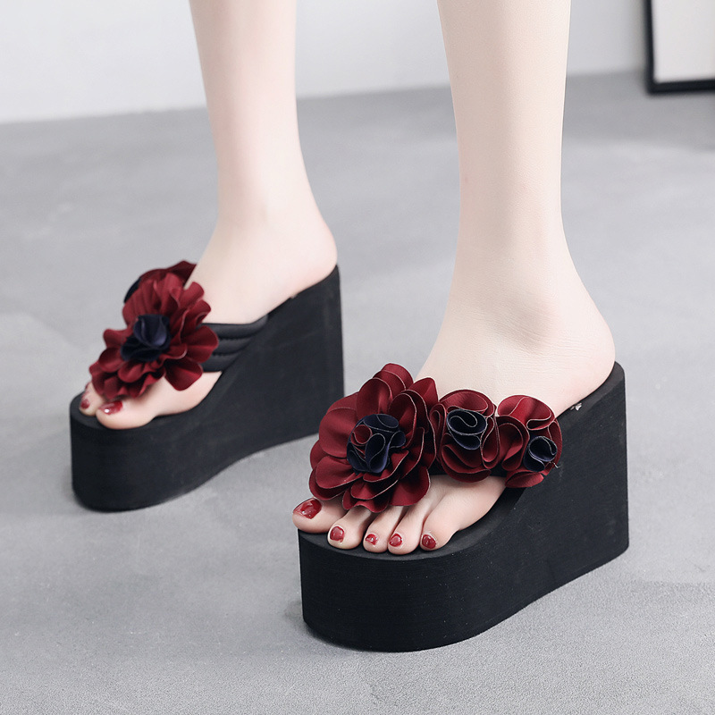 9cm Flip-Flops Non-Slip Bottom Summer Seaside Beach Travel Women's Kouaiti Sandals V Breathable