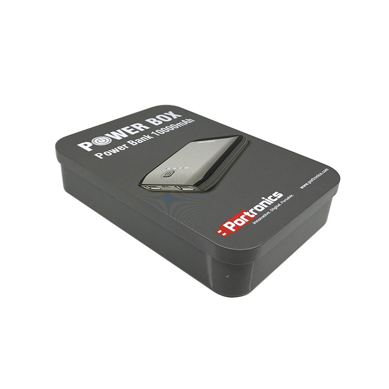 Fabricante rectangular caja de estaño de alimentación portátil caja de regalo caja de estaño caja de regalo de promoción image 6