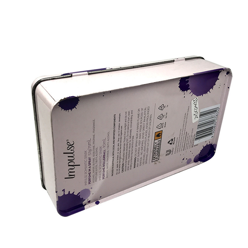 Caja Rectangular para Empaque de Hojalata con Ventana de PVC para Productos Electrónicos