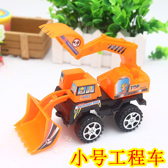 Fábrica al por mayor tamaño pequeño pala ingeniería vehículo juguete inercia Tire hacia atrás jugar casa juguete