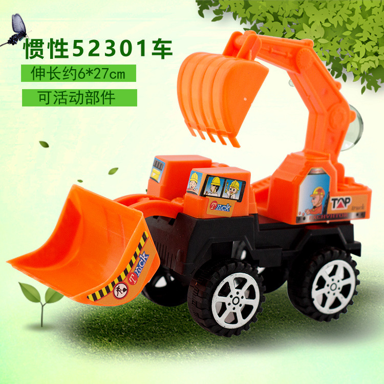 Fábrica al por mayor tamaño pequeño pala ingeniería vehículo juguete inercia Tire hacia atrás jugar casa juguete