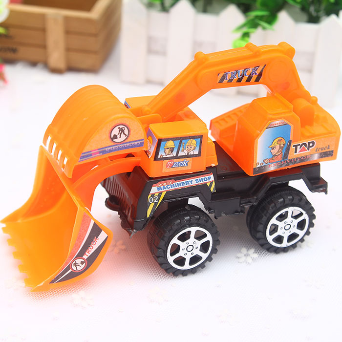 Fábrica al por mayor tamaño pequeño pala ingeniería vehículo juguete inercia Tire hacia atrás jugar casa juguete