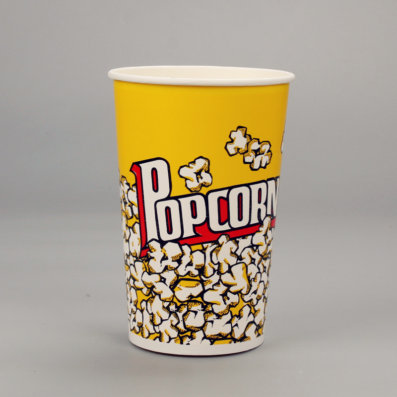 46oz Popcorn Barrel 32 64 85 Oz Disposable Paper Barrel String Barrel Packing Barrel Cinema Fast Food Paper Cup