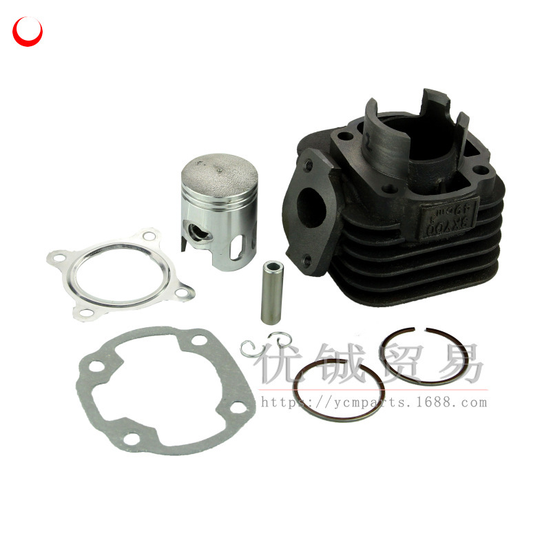 JOG50 cylinder two-stroke 50 modified large displacement 70 80cc 47mm cylinder assembly Qianjiang 50 two-stroke accessories JOG50 cylinder two-stroke 50 modified large displacement 70 80cc 47mm cylinder assembly Qianjiang 50 two-stroke accessories