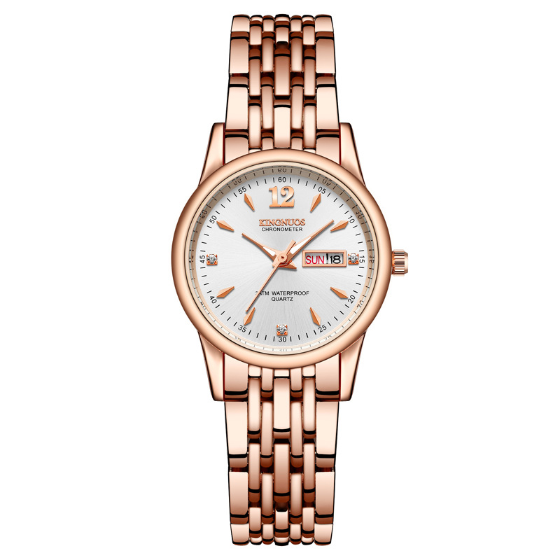 Rose gold with silver plate women's models