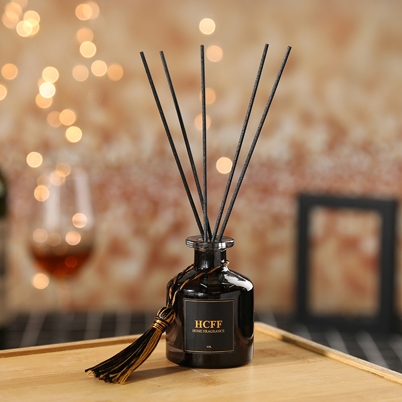 Hotel high-end fireless rattan aromatherapy essential oil tassel set for home bedroom and toilet deodorizing perfume manufacturer direct sales