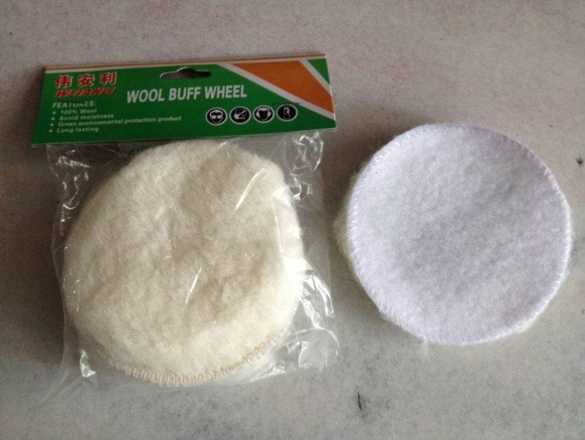 伟安利自粘羊毛球  4寸 镜面抛光精密仪器抛光 石材抛光 金属抛