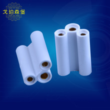 T5 T8中接 LED日光灯支架堵头连接器 大地线 三孔白色对接头