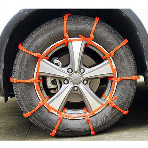Car anti-skid chain, universal car nylon cable tie, anti-skid car tire anti-skid chain, snow tendon thickening