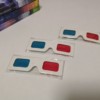 Spot wholesale paper red, blue, red and green 3D glasses 3D stereo glasses paper framework can printed logo