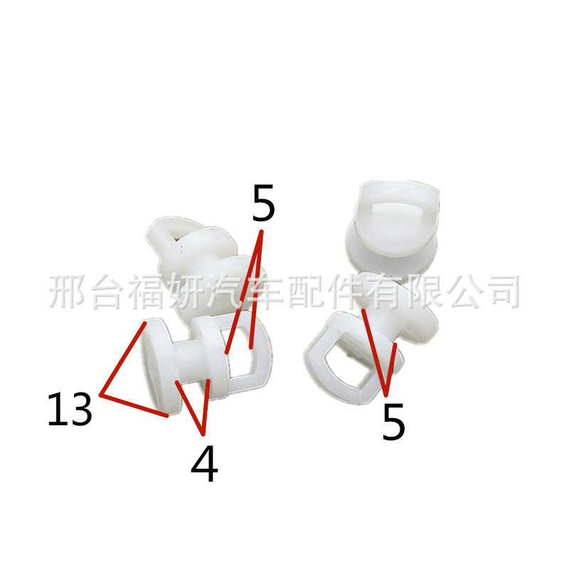 Car sunshade cloth curtain curtain straight track buckle ring plastic pulley roller buckle clip