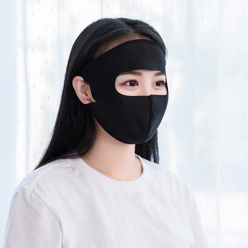 Summer sun protection women's full face ice silk cycling breathable mask electric bicycle wind and dust mask