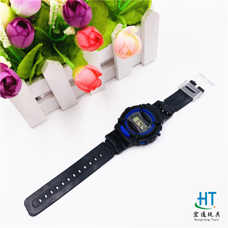 Children's black electronic digital watch for boys and girls