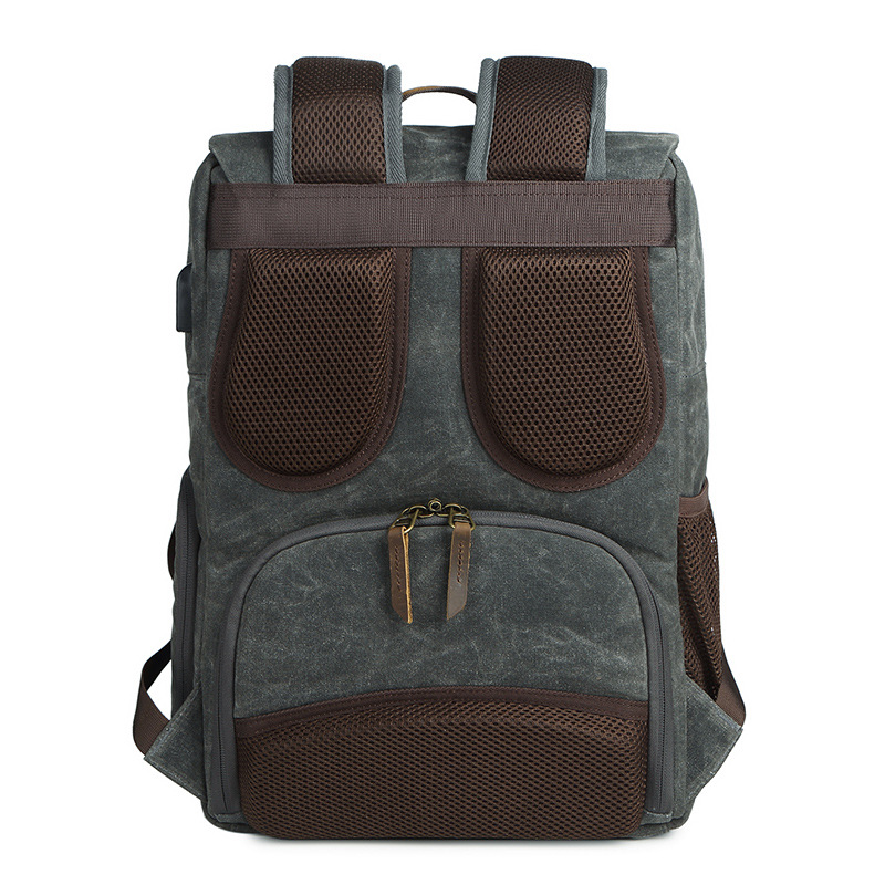 Ancient waterproof canvas casual backpack
