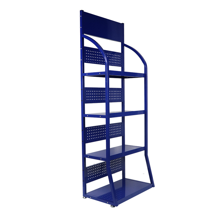 加工生产商超专用层板货架食品饮料食用油机油落地展示促销架子