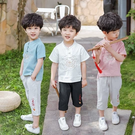 童汉服;童套装;儿童表演服