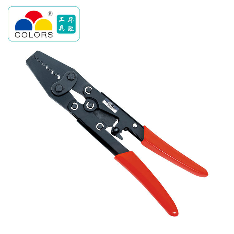 华胜工具HS-6L日式棘轮端子压接钳省力型五金手动压线批发接头