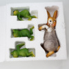 Fuchsia cute rabbit for beloved, creative resin, decorations, suitable for import, frog