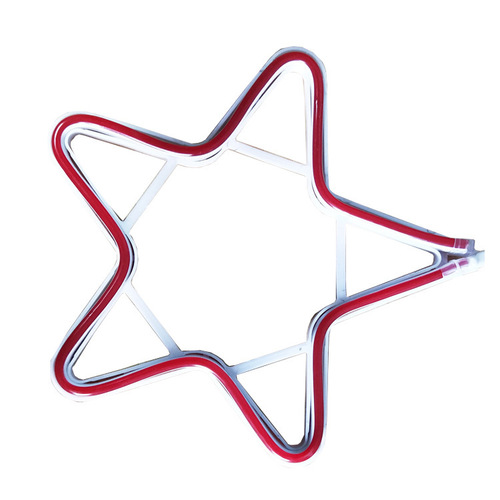 led five-pointed star light outdoor waterproof luminous star park hanging tree light lighting christmas decoration modeling light