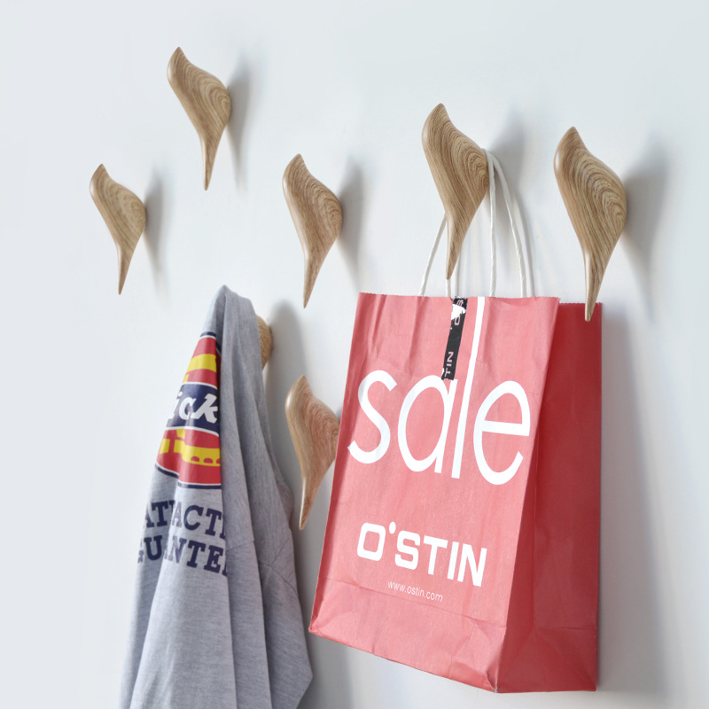 Simple moderno creativo pájaro gancho decorativo pared dormitorio sala de estar puerta colgando ropa gancho tienda de ropa restaurante solo gancho