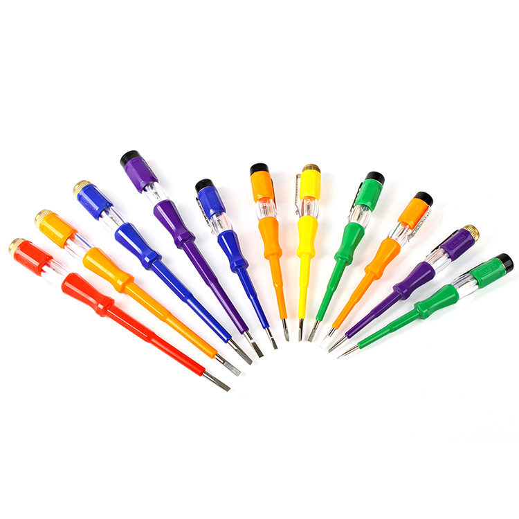 Colorido electricista detección cobre tapa cabeza ordinaria color transparente electroprobe 500V suministro directo de fábrica