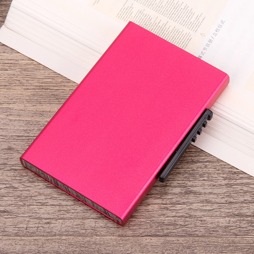 Aluminum Coin Holder with Aluminum Anti-Magnetic Box, Automatic Card Box with Logo, Wholesale and Retail