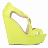 391-10 fluorescent green patent leather