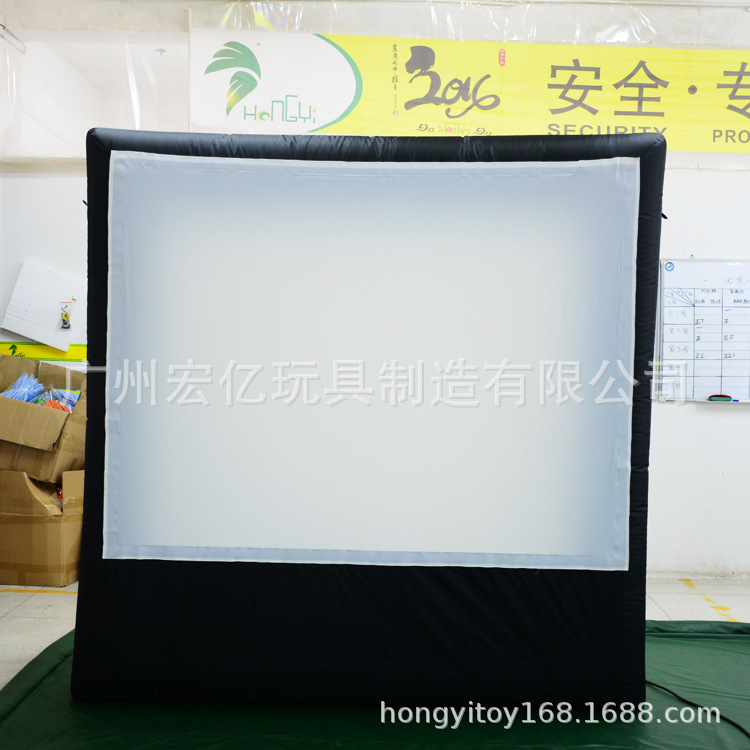 户外巨型充气电影屏幕 充气投影布充气显示屏幕模型 露天电影屏幕