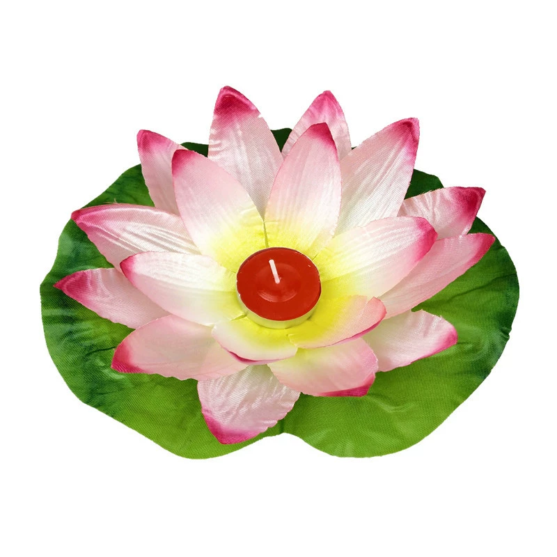 鼎承 Silk candle, lotus flower, flashlight, (Physicals)