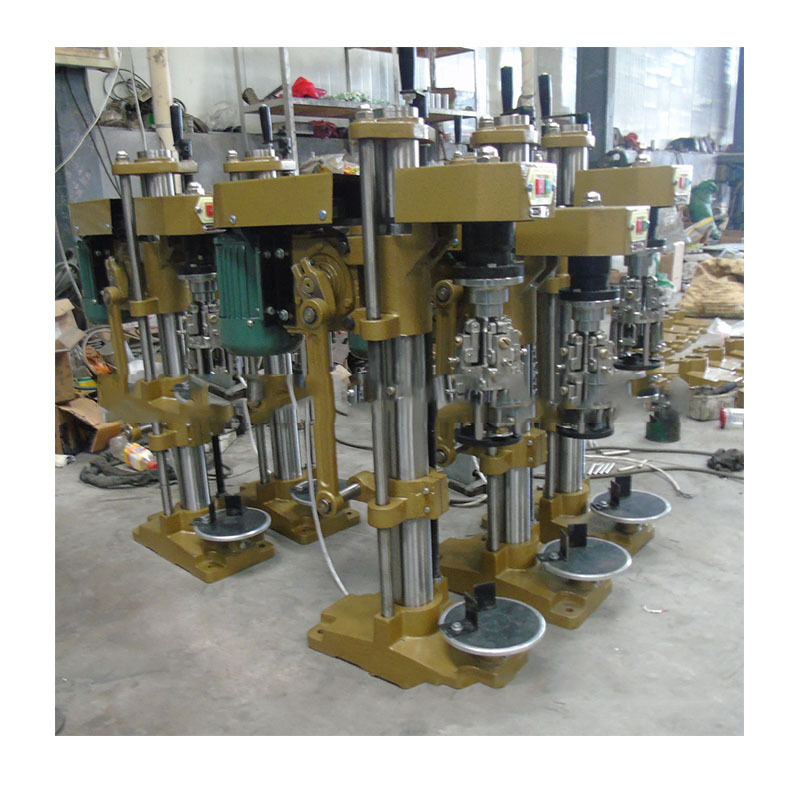 厂家批发 小型白酒瓶玻璃瓶铝盖防盗盖半自动封口机 电动锁盖机