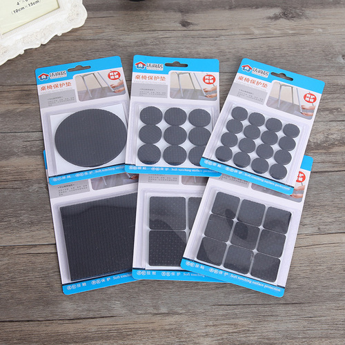 Thick black EVA table feet mat, scratch-resistant and sound-insulating chair feet mat, furniture floor sofa protection mat, factory wholesale