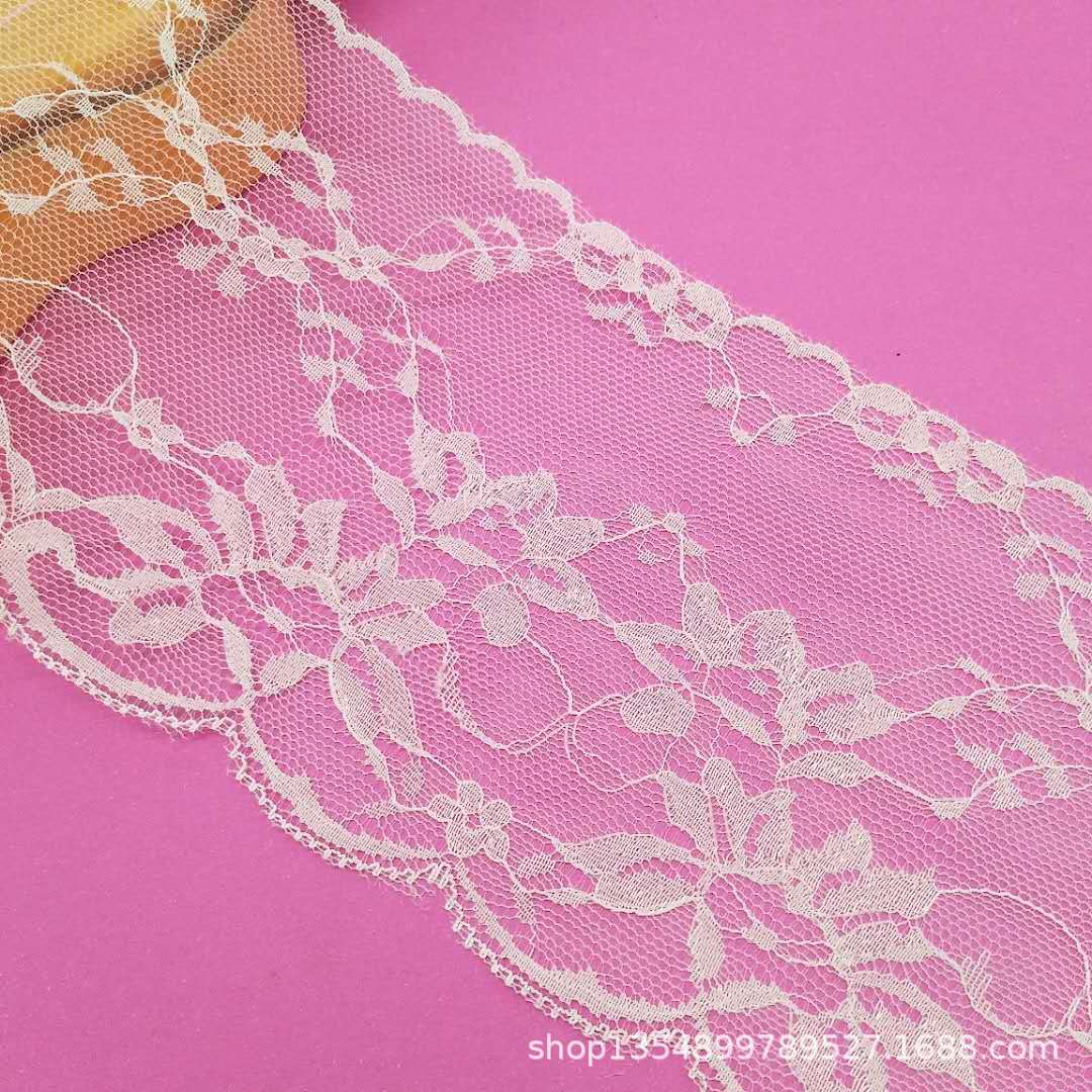 工厂批发11.5厘米无弹力蕾丝花边面料裙摆雨伞花边