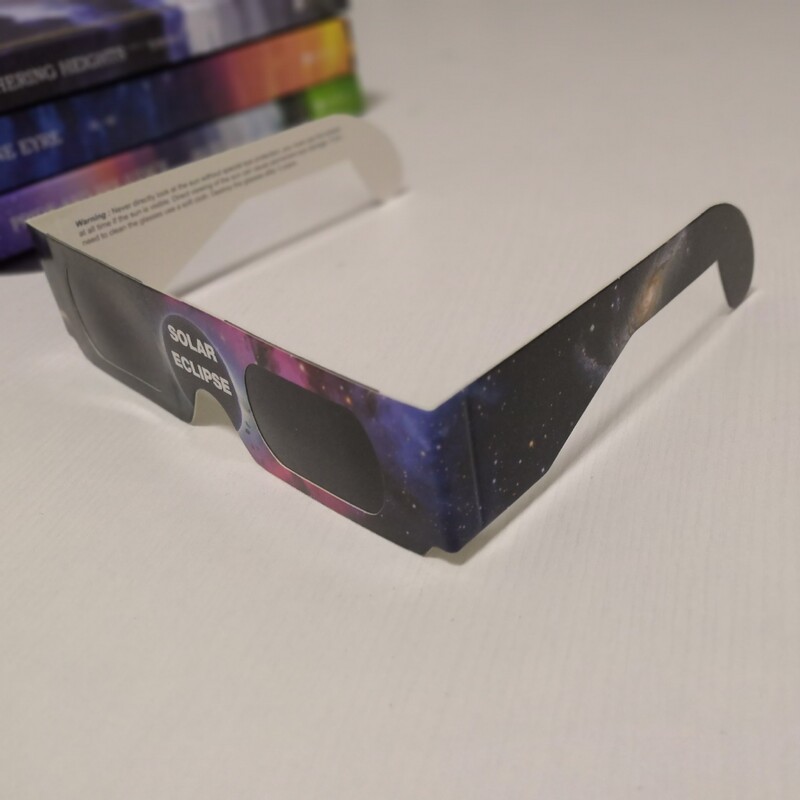2026 In-Stock Paper-Based Neutral Color-Printed Frame Eclipse Glasses for Solar Eclipse and Lunar Eclipse Observation Iso, Ce