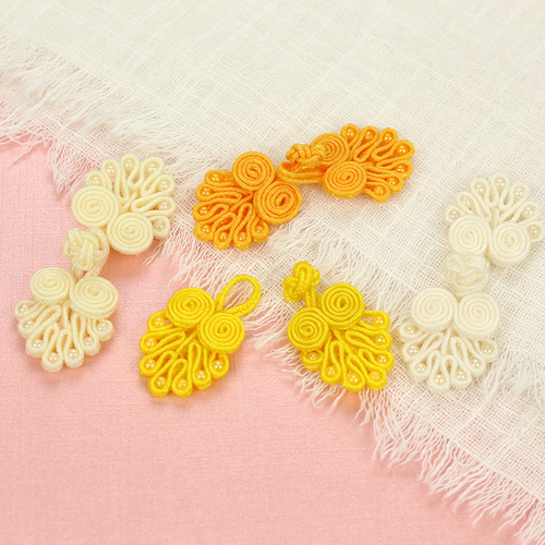 Seven-pearl cheongsam button Tang-style classical top handmade buttons ethnic fashion wedding invitation gift box button wholesale