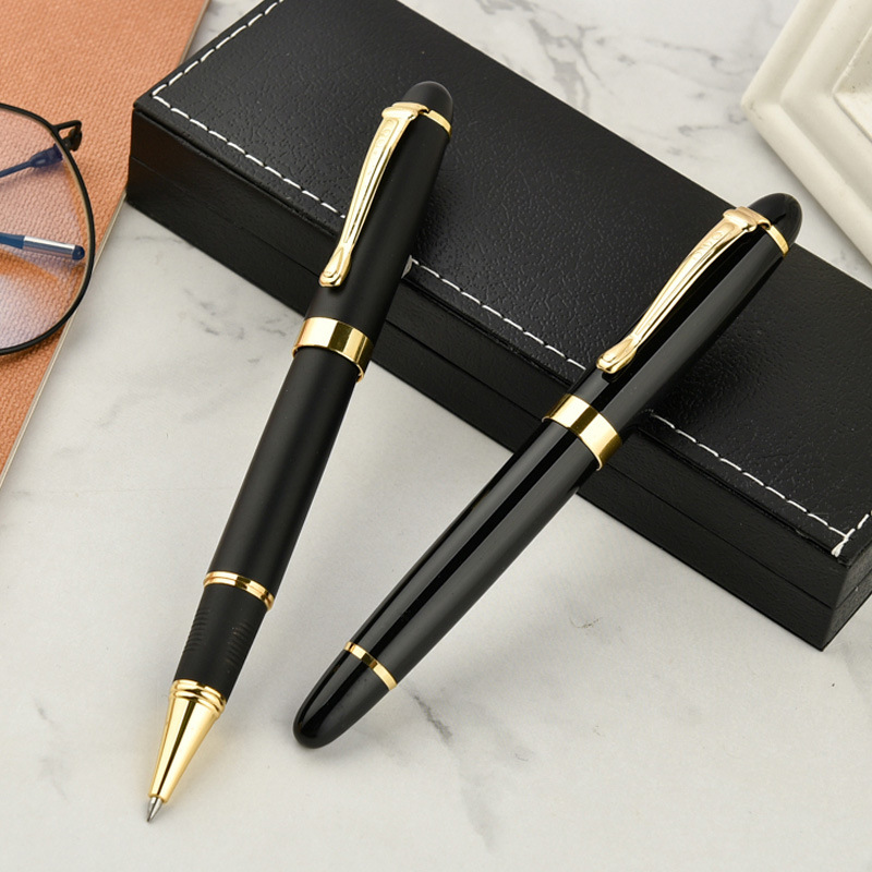 Wholesale spot black metal jewelry pen signature pen business advertising conference gift pen gel pen LOGO