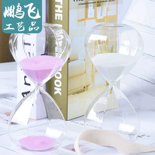 沙漏水晶玻璃沙漏30分钟水晶沙漏计时器水晶礼品 创意水晶摆件