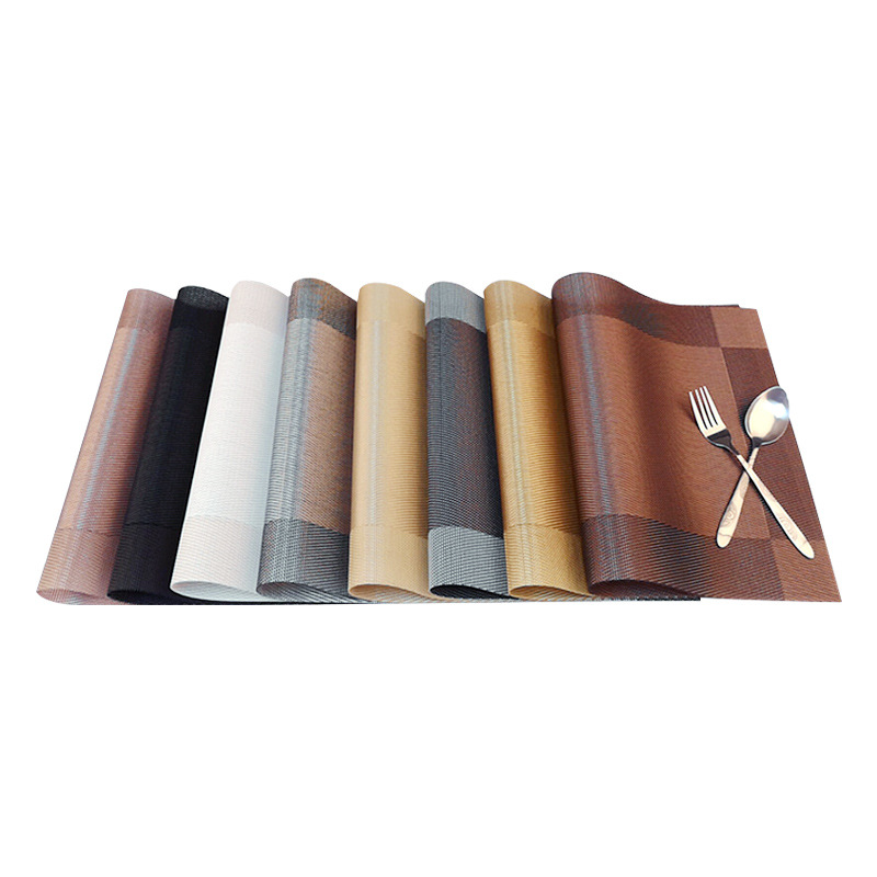 Ningxin Placemat pvc Western Placemat Teslin Single Frame Heat Insulation Mat Hotel Family Disposable Table Mat Cross-border Exclusive