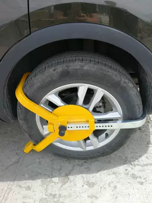 Car Anti-Theft Lock Thickeneded Clip Car lock - with-disc