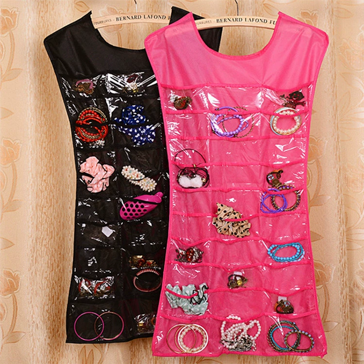 Creative storage system, hanging organiser, evening dress, vest, storage bag