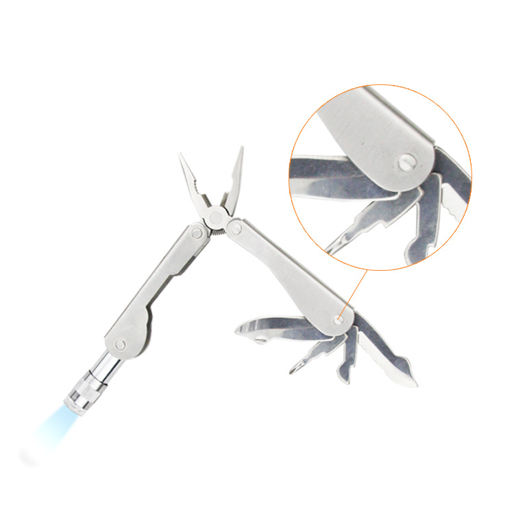【厂家】供应不锈钢多功能折叠工具钳  多用途刀钳 灯钳
