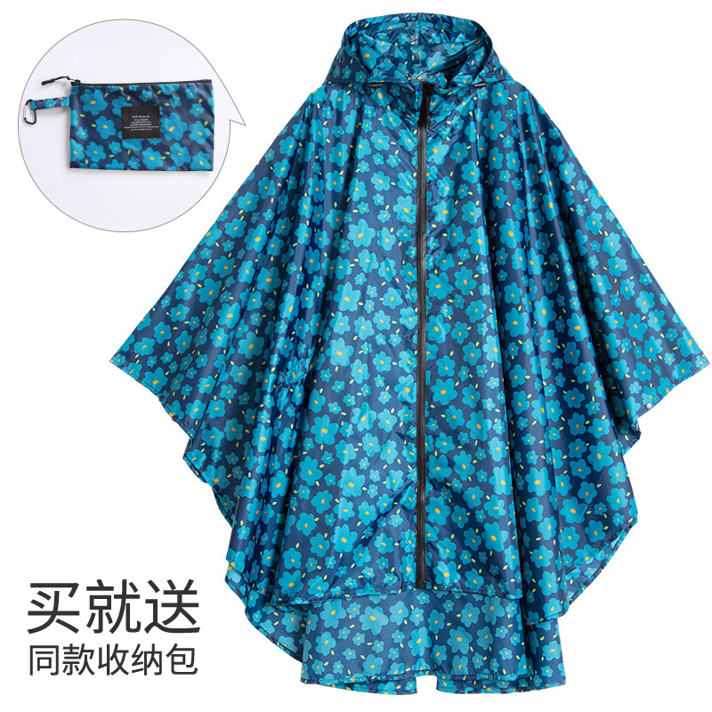Fabricantes venden japonés Corea del Sur moda Capa delgada hombres y mujeres adultos impermeable poncho mochila ciclismo Amazon comercio exterior image 11