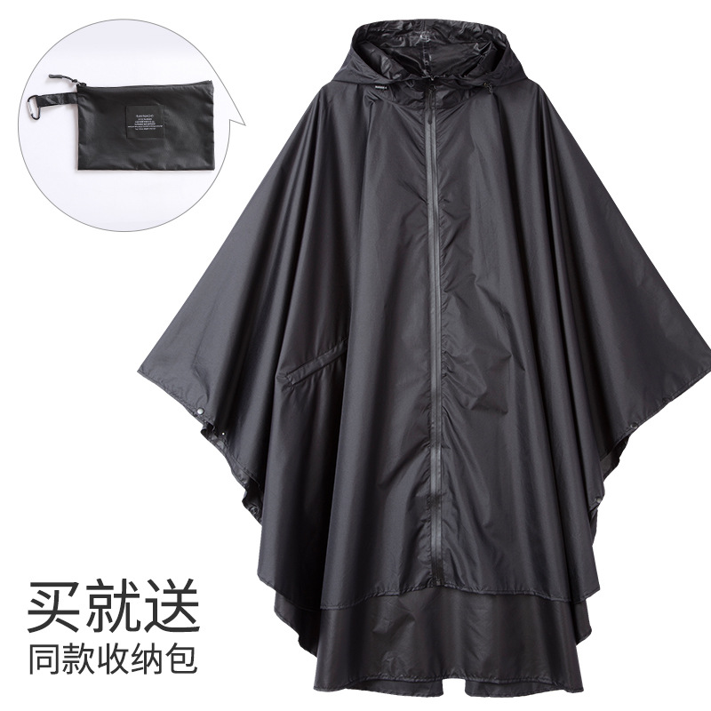 Fabricantes venden japonés Corea del Sur moda Capa delgada hombres y mujeres adultos impermeable poncho mochila ciclismo Amazon comercio exterior image 21
