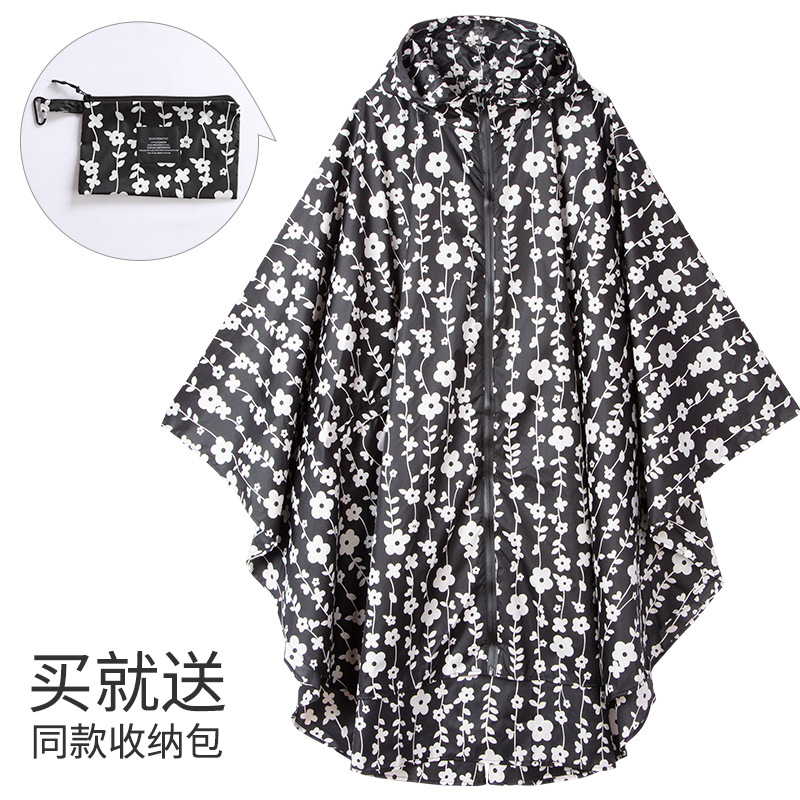 Fabricantes venden japonés Corea del Sur moda Capa delgada hombres y mujeres adultos impermeable poncho mochila ciclismo Amazon comercio exterior image 63