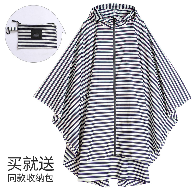 Fabricantes venden japonés Corea del Sur moda Capa delgada hombres y mujeres adultos impermeable poncho mochila ciclismo Amazon comercio exterior image 45