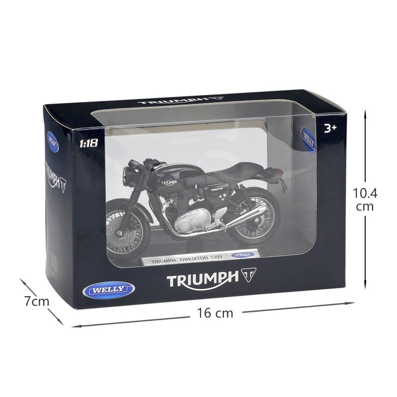 Welly Willie 1:18 Triumph ThRuxton 1200 Street модель автомобиля из сплава с имитацией