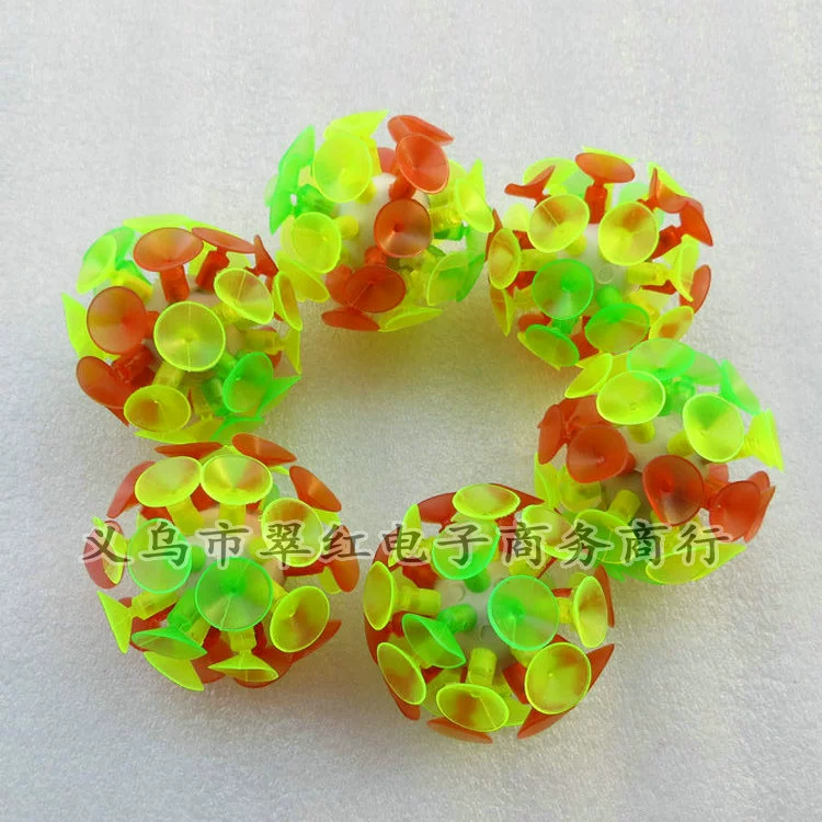 Оптовая продажа мяча на присоске, липкий мяч, семейная интерактивная детская игрушка, присоска, липкий мяч