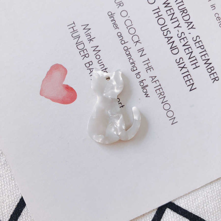 Diyアクセサリー子猫アクリル酢酸手作りアクセサリーイヤリングイヤリングイヤリングペンダントペンダントアクセサリー