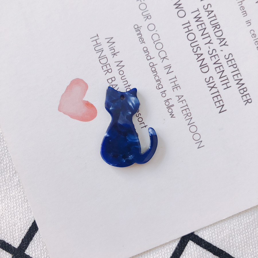 Diyアクセサリー子猫アクリル酢酸手作りアクセサリーイヤリングイヤリングイヤリングペンダントペンダントアクセサリー