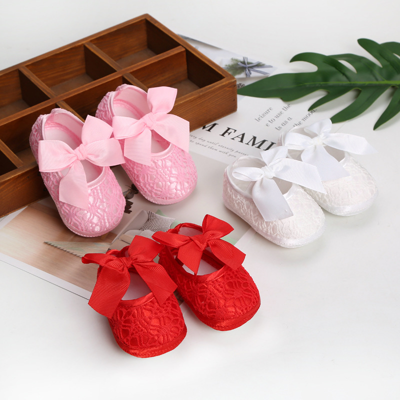 La Primavera y El Otoño DE LA Princesa zapatos de bebé de fondo suave 0-12month zapatos de red de bebé femenino solo transpirable Infantil Niño piso calcetines Zapatos